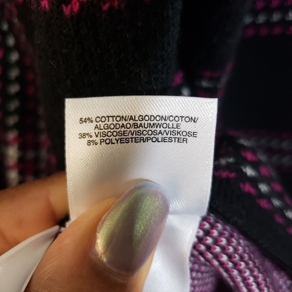 Jones New York Plaid Knit Cardigan - Picture 11 of 12